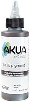 Akua Kolor Akcr מבוסס דיו מונוטיפ מבוסס מים, לא רעיל, 4 גרם. בקבוק, 1.6 גובה, רוחב 1.6, אורך 4.75 , אדום ארגמן