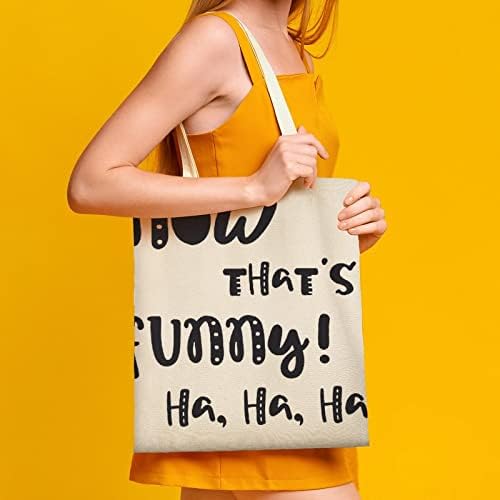 תיק קנבס של וונגביוטי צחוק זמן טוב בדיחות מצחיקות תיק כתפיים לתיקי קניות מכולת לשימוש חוף.
