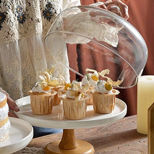 תות גבוה עץ פירות עוגת צלחת דוכן קינוח דוכן קינוח שולחן דוכן תצוגת מגש עם כיסוי חתונה מסיבת יום הולדת עוגת דקורה