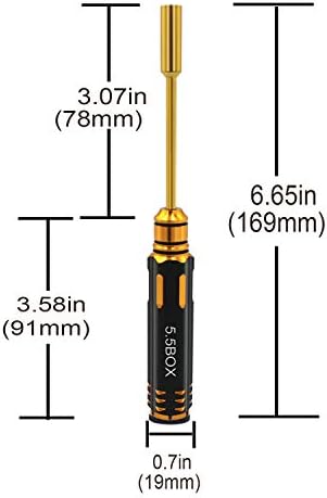 4 יחידות 4.0 ממ 5.5 ממ 7.0 ממ 8.0 ממ משושה ראש אגוז נהגים תיקון כלי סט לרכב מסוק טיטניום ניטריד טיני