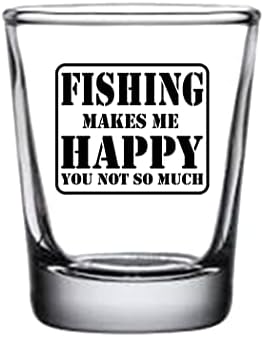 נוכלים נהר טקטי מצחיק סרקסטי דיג גורם לי שמח אתה לא כל כך הרבה בס דיג ירה זכוכית מתנה עבור דייג אבא סבא או