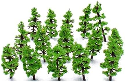 100 יחידות דגם עצי מיניאטורי עצי רכבת עצי רכבת רכבת ארכיטקטורת עצי פלסטיק עצי עבור עשה זאת בעצמך נוף נוף