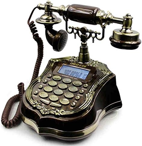 טלפון עתיק טלפון עתיק QDID רטרו רטרו דוח קולי יצירתי מספר מספר דוח טבעות טלפונים לחיוג לחצן טלפון