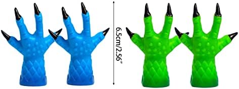 2 pcs טופר/דקל אצבע בובה צעצוע PVC בובות יד לילדים צבעי צבע מגוון מפעילות אינטראקטיבית של אבזרי מפלגת