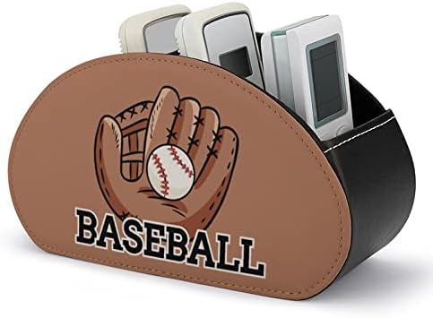 אני אוהב את מחזיק השלט הרחוק של כדור בייסבול עם 5 תאים מיכל אחסון תיבות מארגן מרחוק לטלוויזיה עבור בקרי דוד