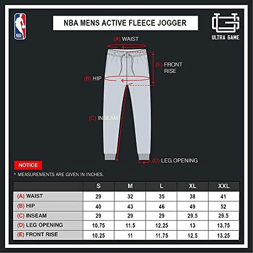 משחק Ultra NBA NBA לגברים פעילים ג'וג'רס מכנסי טרנינג - זמין במספר שחקנים