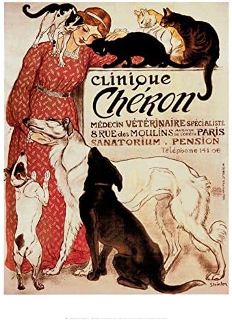 קליניק שרון מאת Théophile Alexandre Steinlen Art Print Poster