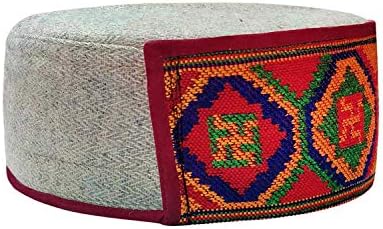 הימאצ ' לי קולו פטי טופי צמר / כובע לגברים ונשים רב צבע על ידי אספנות הודית
