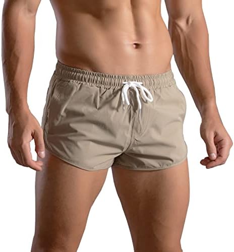 Akkad Kuti מפעיל מכנסיים קצרים לגברים מכנסי אימון אתלטי כושר יבש מהיר 3 אינץ 'מכנסי זיעה קצרים עם כיסים