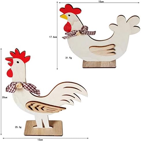 קישוטי עוף עץ עץ פסחא קישוטי עוף עץ לא גמורים מעץ תרנגולת עץ פסלונין בודדת של סימני בעלי חיים מלאכות לעיצוב