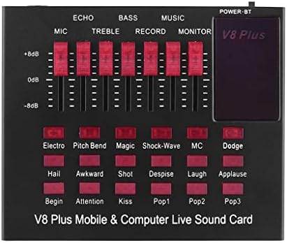 לא נטענת נייד & מחשב לחיות כרטיס קול יו אס בי אודיו ממשק עם אפקטים קוליים מרובים בט חיבור לשירה לחיות