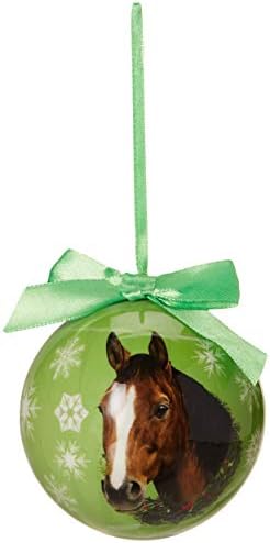 חיות מחמד של E&S מנפצות קישוט לחג המולד הוכחה - סוס חום