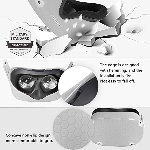 תכנן מכסה מגן פנים קדמי של מעטפת עבור Oculus Quest 2 אביזרי אוזניות המונעים התנגשויות ושריטות