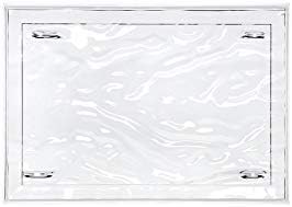 קרטל 1200 / ב4 מגש חולית מאת מריו בליני, חבילה של 4, קריסטל שקוף