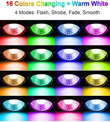 תאורת נוף מתח נמוך של זוקו תאורת נוף משתנה בצבע, זרקורים חיצוניים לד עמיד למים 10 וואט, 12 וולט