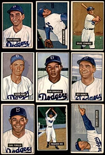 1951 צוות Bowman Brooklyn Dodgers Set Brooklyn Dodgers VG/Ex Dodgers