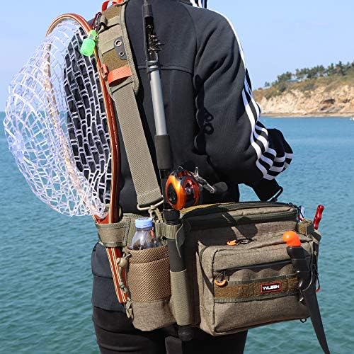 שקית התמודדות דיג של yvleen Sling - חבילת אחסון לדיג חיצוני - 2022 עיצוב חדש ביותר עמיד במים