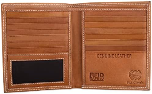ארנק היפסטר גדול דו-קפל, 13 חריצי כרטיסי אשראי,סגנון מערבי, 186-04
