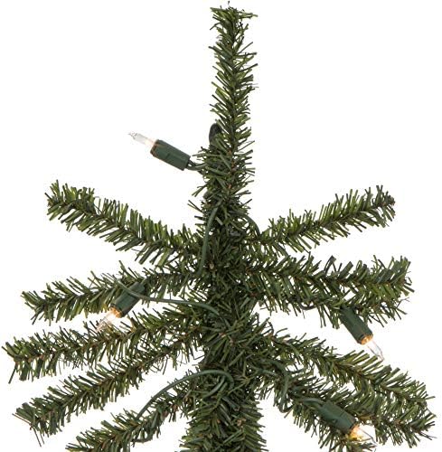 Vickerman 6 'עץ חג המולד המלאכותי האלפיני הטבעי, אורות ליבון ברורים - עץ חג המולד פו - עיצוב
