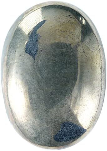 קרוקון פיריט מוזהב, מהגוני אובסידיאן סגלגל גדול אבן דקל עיסוי עיסוי דאגה לאבני גוף טבעיות איזון רייקי ריפוי