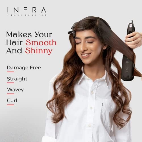 Infra ™ מחליק שיער ברזל שטוח - סטייל שיער מקצועי לסגנונות ישרים, תלתלים וגלי עם טכנולוגיית צמיחת שיער