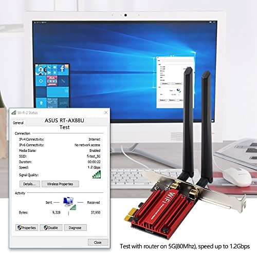 WiFi 6 PCIE WIFI מתאם 1800MBPS 802.11AX/AC 5.8GHz/2.4GHz BT5.2 MT7921 AX BAND כפול כרטיס רשת PCI-E עבור
