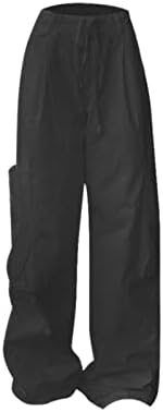 מכנסי מצנח נשים, מכנסי מטען Y2K נשים שולטות רחבות רגל רחבות גדולות מכנסי טרנינג ג'ינס מכנסי טרנינג ג'וג'ר