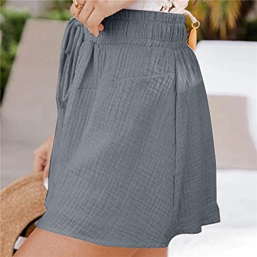 מכנסי זיעה לנשים קצרים מותניים אלסטיים מכנסיים מסלול רגל סולידי מכנסי טרנינג רגל סולידי