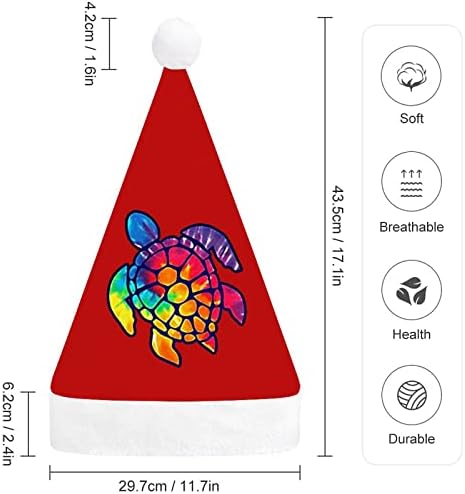 עניבה לצבוע מגניב ים צב חג המולד כובע סנטה כובעי חג המולד עץ קישוטי חג דקור מתנות למבוגרים נשים משפחת