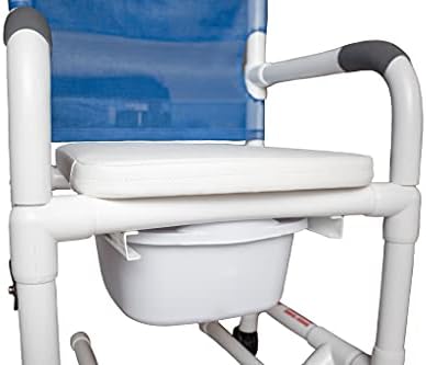 מוצק מרופד מושב החלפת מתגלגל מקלחת כיסא עם זרוק זרועות-מתאים מודלים דל - 1 ו רל-1