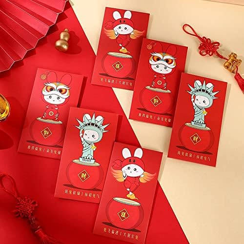 12 יחידות סיני חדש שנה אדום מעטפות 2023 סיני אדום מעטפות, סיני אדום מנות אדום כיס הונג באו, 2023