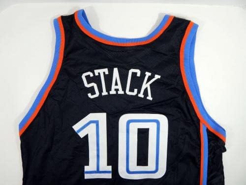 1999-00 קליבלנד Cavaliers Ryan Stack 10 משחק הונפק ג'רזי שחור 48 DP18794 - משחק NBA בשימוש