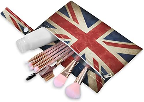 Tropicallife וינטג 'דגל בריטניה 2 יחידות שקית יבשה רטובה לבגד ים רטרו אנגליה דגל דגל חיתול בד רטוב שקית אטום