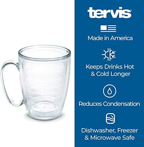TERVIS תוצרת ארהב כפול אוניברסיטת חומה בקנזס בריטניה בריטניה ג'יהוקס כוס כוס מבודד שומר על שתייה קרה וחמה, ספל