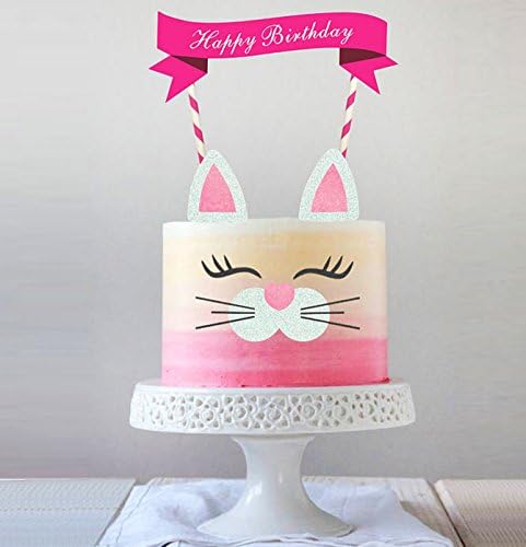 קישוט טופר עוגת חתולים בעבודת יד, עיצוב עוגות ובחירות למסיבת יום הולדת