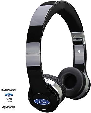 Krankz Classic Ford Edition אוזניות Bluetooth אוזניות אלחוטיות על האוזן עם מיקרופון, 45 שעות זמן משחק לכושר,