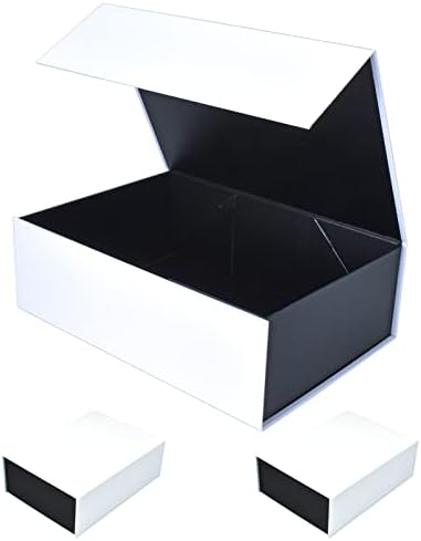 קופסת מתנה של Huahengchi עם מכסה עבור Presents1.5x8.1x3.8 אינץ 'עם סגירה מגנטית