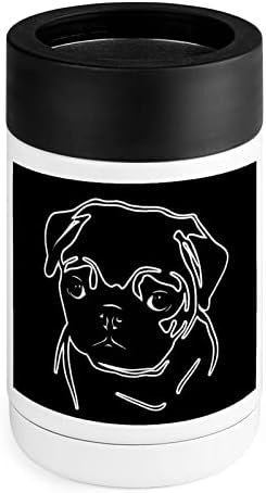 פוג כלב כוס קרירה יותר כוס נירוסטה מבודדת פחית מקרר מחזיק כוס עם מכסים לנשים מתנות גברים