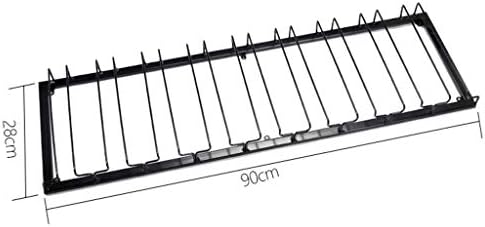 XJJZS מתלה קולב זכוכית יין מתחת לאחסון בר מטבח שחור שחור