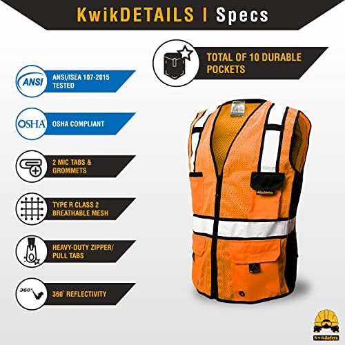 Kwiksafety - שרלוט, צפון קרוליינה - Roadboss Econ & Safety Safety Gost ANSI נבדק OSHA