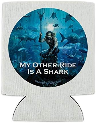 סרט אקוומן הרכיבה האחרת שלי היא קריר של כריש פח - שרוול שרוול חיבוק מבודד מתקפל - מחזיק מבודד משקאות