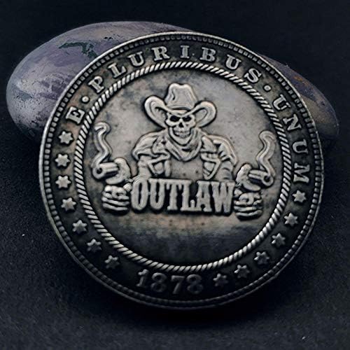 1878 Outlaw Outlaw AB אוסף מטבעות זיכרון תלת מימד זיכרון Morganing Chingering Coin Copy Coport