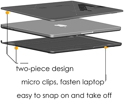 Aulumu עבור MacBook Air 13.6 M2 Case + Stand מחשב נייד, כולל מעמד מחשב נייד ומקרה מגן