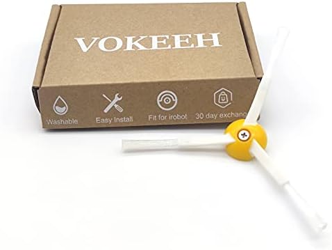 Vokeeh 9 חבילה מברשת צד החלפה 3 תואם חמוש עם Roomba 500 600 700 800 900 ≠ 9 מברשות צד + 9 מברג Å