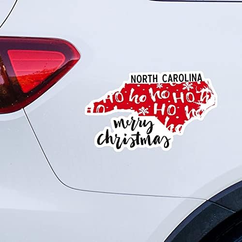 צפון קרוליינה מדינת בית מדבקות חג מולד עכברים חג המולד צפון קרוליינה מפה מכונית מדבקות קישור חג המולד