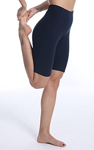 מכנסיים קצרים של אופנוענים של QYQ לנשים - 8 מכנסי קיץ אתלטי רך לאתלטי למלאות מתחת לשמלות אימון ריצות רכיבה