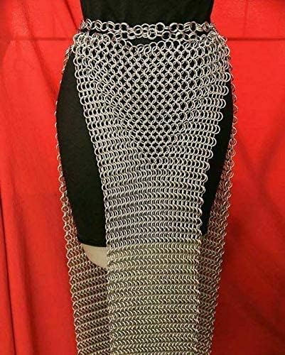 Zitlo החדש הטוב ביותר אלומיניום שרשרת חצאית סקסית סקסית 10 ממ שמלת חצאית ייחודית מימי הביניים המימי