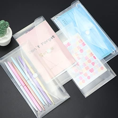פלסטיק מעטפות 10 חבילה ברור מסמך תיקיות כמו פלסטיק מעטפות עם הצמד סגירה, פולי תיקיית קובץ תיקיית עבור בית