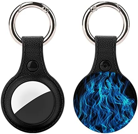 כחול להבה אש מקרה עבור איירטאג עם מחזיק מפתחות מגן כיסוי אוויר תג מאתר גשש אביזרי מחזיק עבור מפתחות תרמיל חיות
