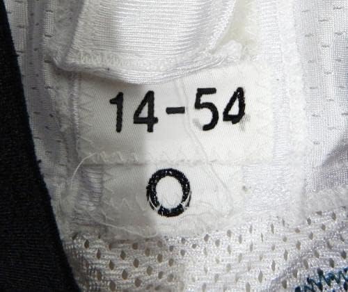 2014 Philadelphia Eagles 61 משחק השתמש בתרגול לבן ג'רזי צלחת שם REM 54 4 - משחק NFL לא חתום משומש גופיות